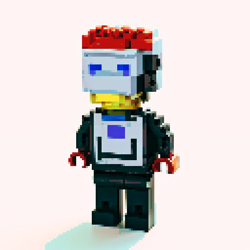 ironman lego pixel