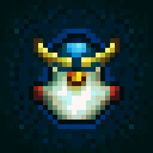 penguin head with sunglasses