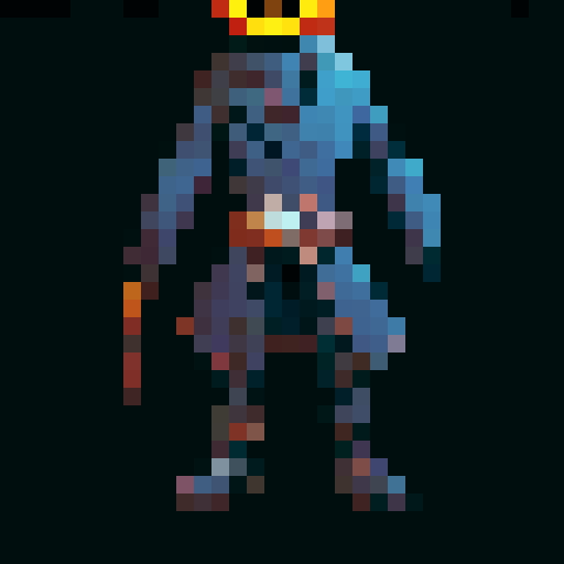 A headless horsemen character. This will be the player character. They have a pumpkin for their head. In some versions it will be without the head and will hold the pumpkin in its hands. But this version the player should have the pumpkin head. Headless horsemen also ride horses but I don't want that for this version.