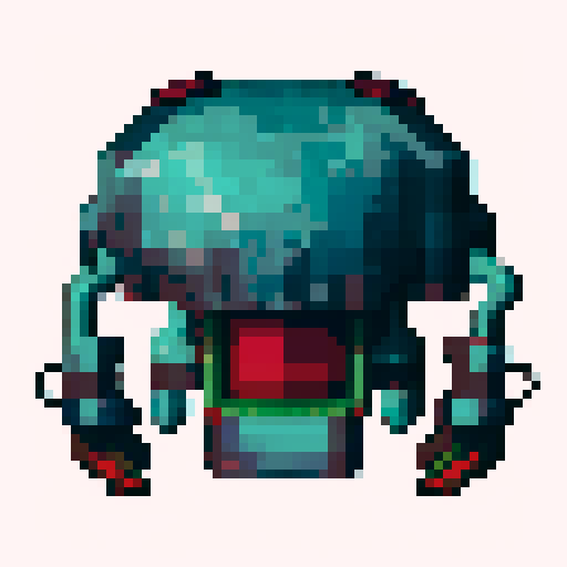 Top down space alien boss