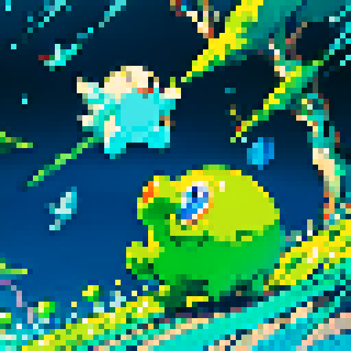 small round slime flying through the air and slamming into a person