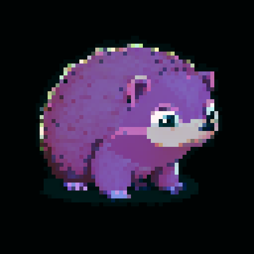 Create a high quality, front facing profile pic of a hedgehog that has a standout color palette and qualities that look professionally done. 