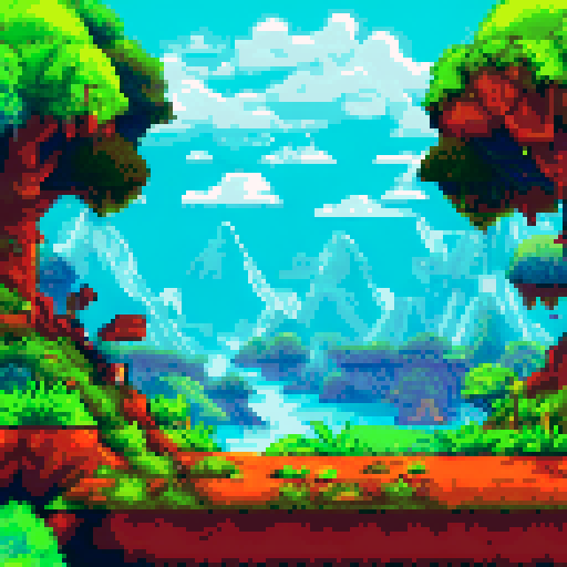 A 32 by 32 tile sheet for a slime biome