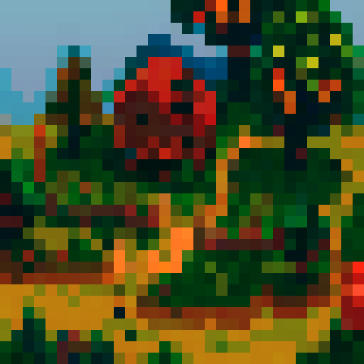 woodcutter building, stardew valley style, medival style