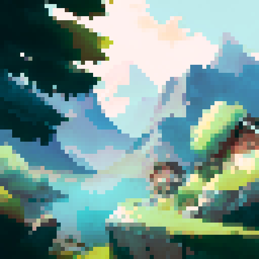 A huge mountain, sunset, beautiful scenery, fantasy