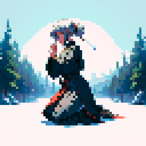 Kneeling and praying headless body