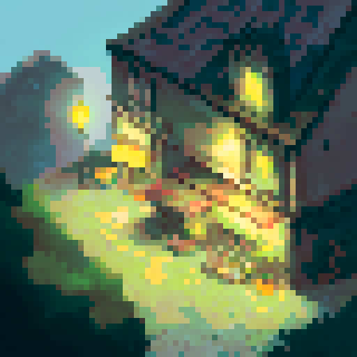 Rooftop at nighttime, no people, gritty