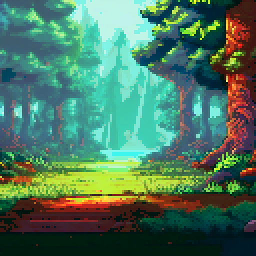 RPG Battle background, forest 