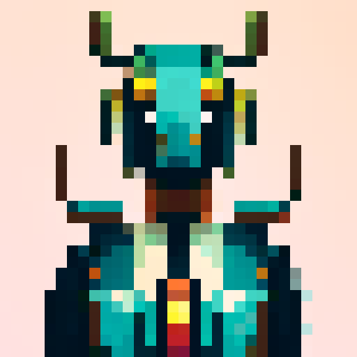 armour, intricate details, shining metallic hues, pixelated textures, sharp edges, interlocking plates, fantastical motifs, vibrant colors, retro gaming aesthetic