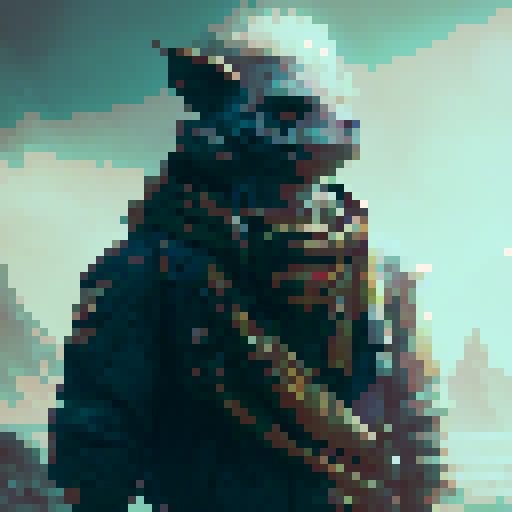 sailor profile, rugged, weathered, with a mysterious eye patch, adorned with intricate nautical tattoos, standing on a cliff overlooking a stormy sea, in a fantastical RPG world