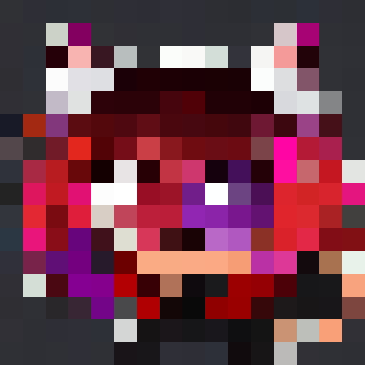 cute, close-up, pixel art, game icon, 16x16, close-up, portrait, adorable, vibrant colors, expressive eyes, small features, charming smile, detailed shading, miniature masterpiece