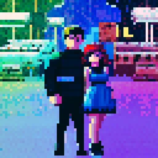stylized pixel art image