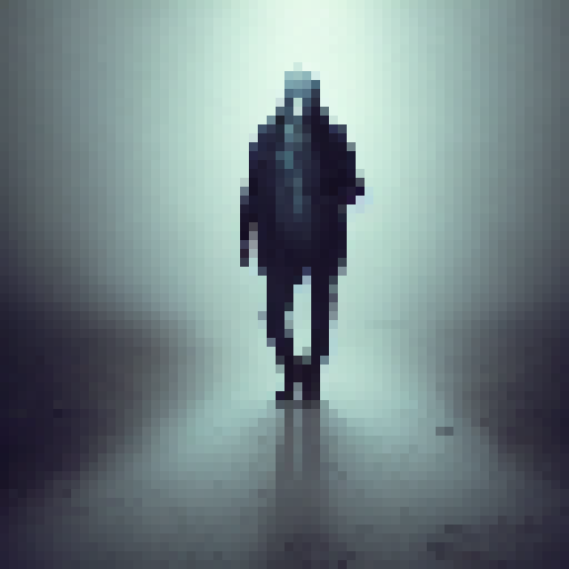 a young scary frightened man stuck between predators