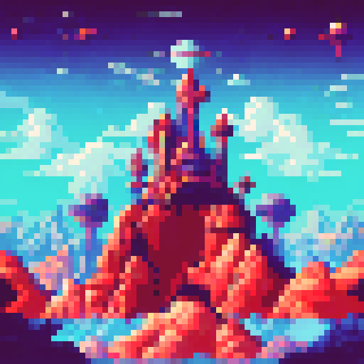 pixel space ship scifi picture frame