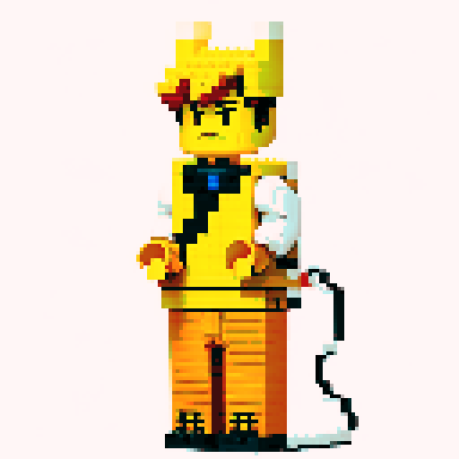 capcom character ryu pixel lego