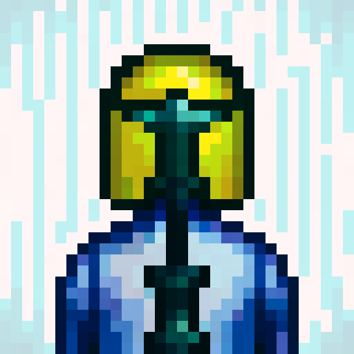 steel helmet, game icon, 32x32 pixel art, sRGB, skill art, close up, portrait, metallic sheen, intricate engravings, weathered texture, sharp edges, glowing eyes, fierce expression, battle scars