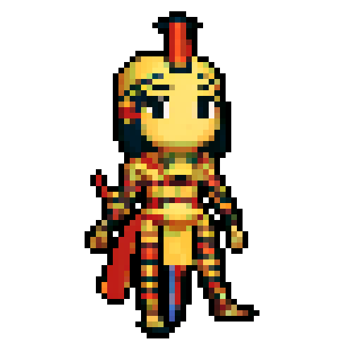 Ancient Egyptian mummy game character, wrapped in bandages