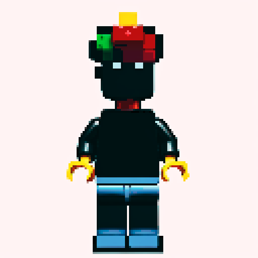 lego pixel, vibrant colors, blocky shapes, small plastic bricks, isometric perspective, retro video game, low resolution, 8-bit graphics, sharp edges, square grid, limited color palette, nostalgic feel, brick-built characters, iconic lego logo, digital recreation, detailed textures, crisp lines, simplified forms, nostalgic gaming vibes