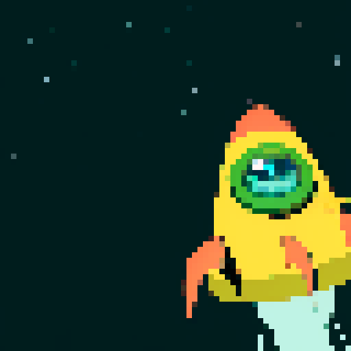 pixel art from space