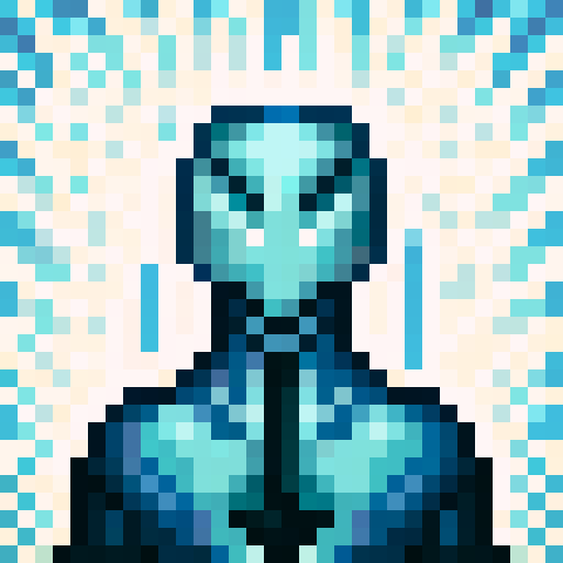 alien, weapon, game icon, 32x32 pixel art, sRGB, skill art, close up, portrait