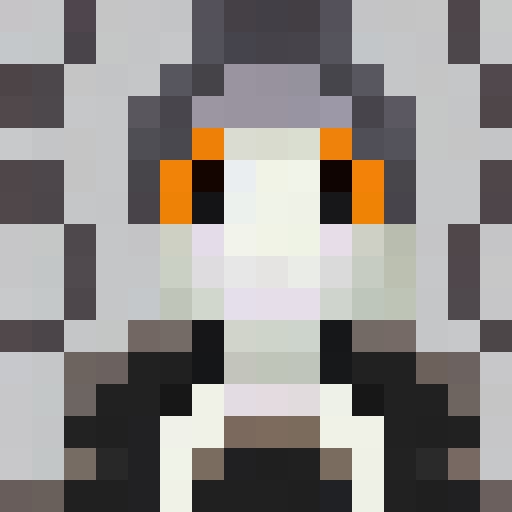 white, black, and grey, cavalier dog head, game icon, 16x16, pixel art, close up, portrait, expressive eyes, floppy ears