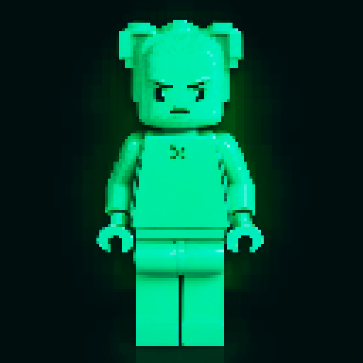 colorful pixel lego blocks arranged in a playful, vibrant composition, showcasing the intricate details and vibrant colors of pixel art in the sRGB color space