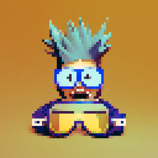 sunglasses with blue mirror lenses, in the style of justin roiland, dark black and light aquamarine, kai fjell, flattering lighting, over, high contrast, ray collins, realistic blue skies