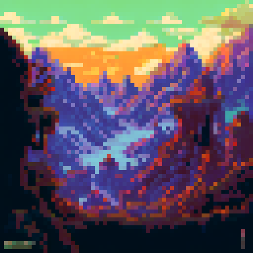 A world full of goblin huts with pointy roofs, and the goblins are grey and have stick weapons. they are smoking on strange long pipes, and mountains are in the background. 