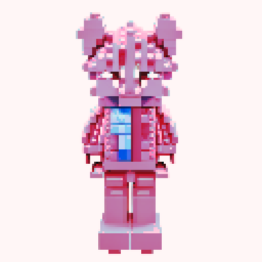 colorful pixel lego blocks arranged in a playful, vibrant composition, showcasing the intricate details and vibrant colors of pixel art in the sRGB color space