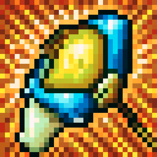 beach shack, game icon, 32x32 pixel art, sRGB, skill art, close up, portrait, vibrant colors, weathered wood, straw roof, seashell decorations, sandy surroundings, crashing waves, palm trees