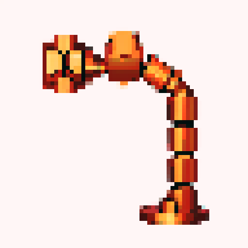 corkscrew with gear teeth in copper. Usable as an asset (clear, thick lines and a white background)