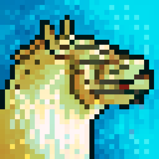 A hippo wearing fancy glasses with a black suit, rendered in 32x32 pixel portrait.