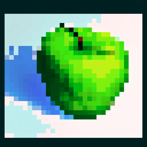 a green apple