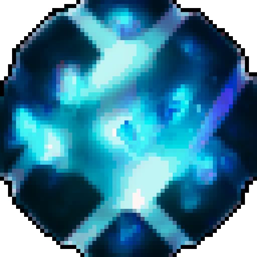 blue circular crystal, hidden tear, sadness, sad colors