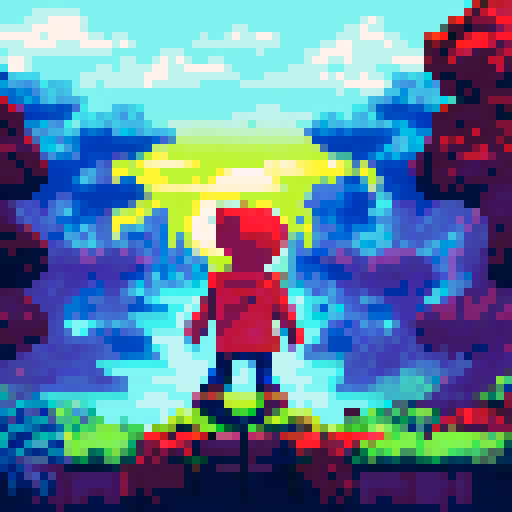 A guy in a red hoodie with invisible face 