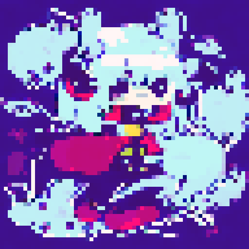 Vampire survivor, pixel art, top down, Sprite, Knight, samurai, pixel art