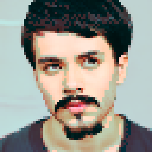 A person's face is overgrown with a beard and mustache, old age comes