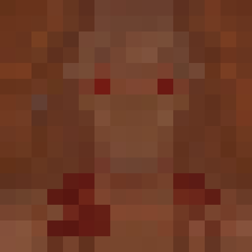 Dirt tile, pixelated, depicting a 16x16 portrait of textured brown soil, grayscale