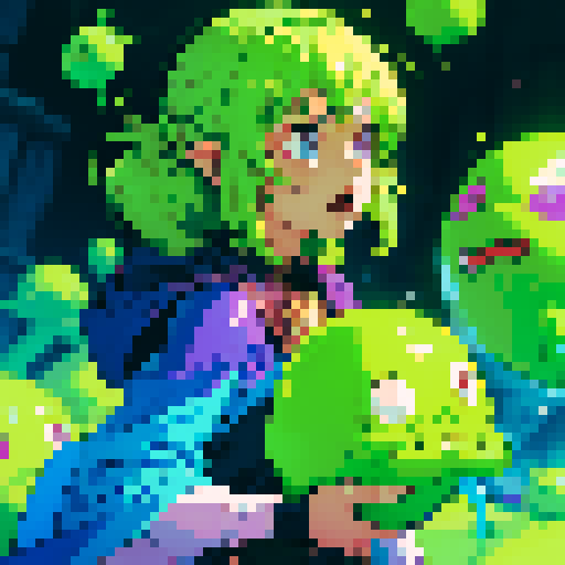 slime bouncing between people, slime slamming into people, slime hitting someone, slime flying at a person and slamming into their face