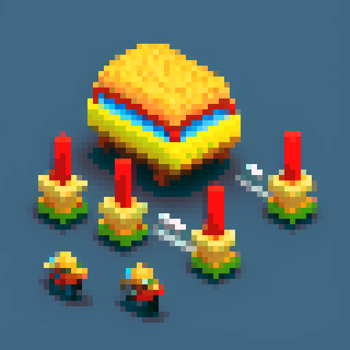 Burger run cycle frames