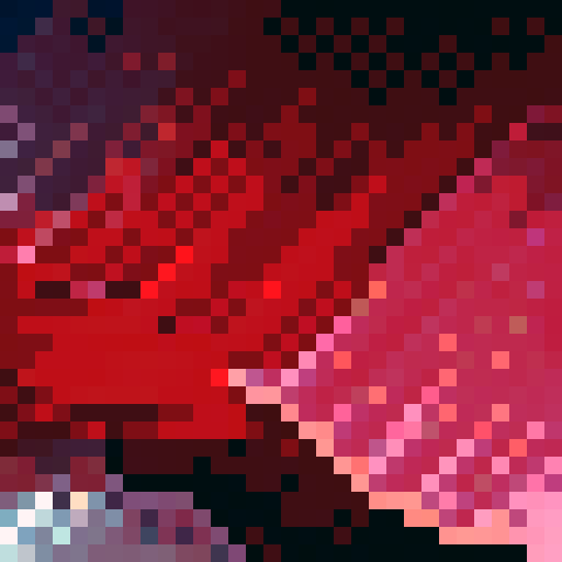 A Pixelart Texture displaying Ruby Texture
