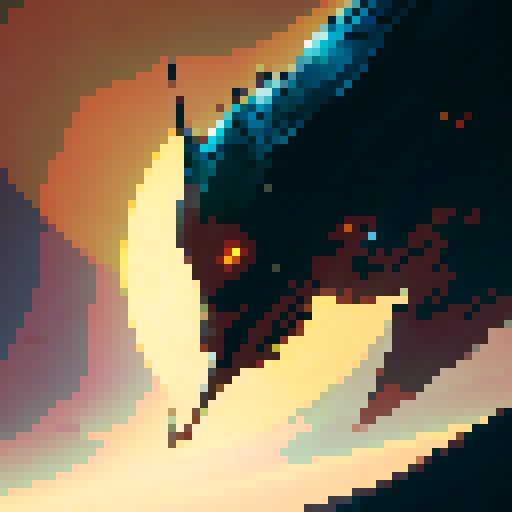 Top-down image of a dragon