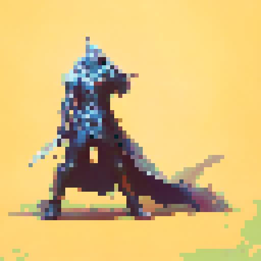 Medieval knight charging through a misty forest, with the sword raised high, ready to strike in a dramatic, dynamic and realistic art style.