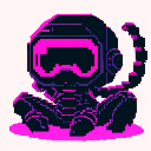 cute scorpion, cyberpunk style