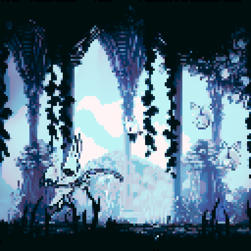 it shoudnt be too pixel but it has to be a mysterious background with lot of details and a hollow knight style background 