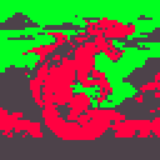 a acid spitting  dragon
