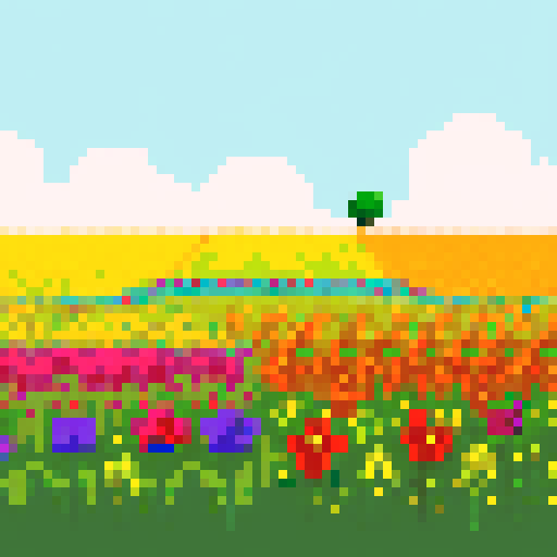 field of wildflowers