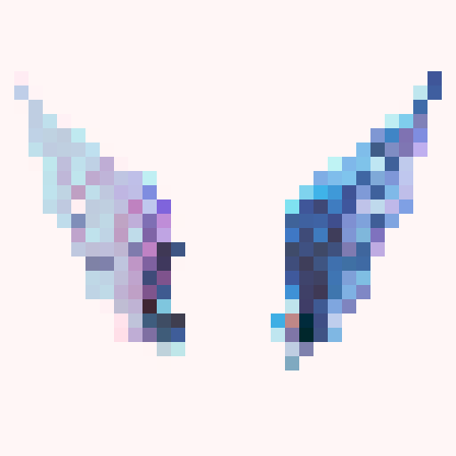 Black and purple wings