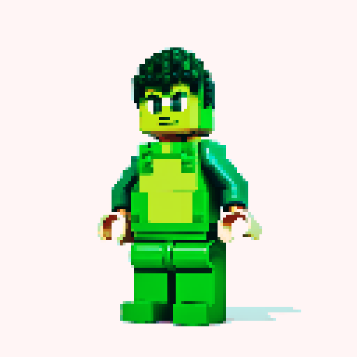 hulk lego pixel