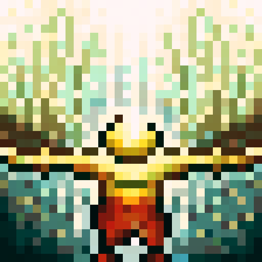 Tiny green goblin, brown cloth, game icon style, 32x32 pixel art, sRGB, skill art, close up, portrait